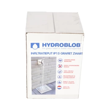 Hydroblob IP15 Infiltratieput Met Zwart Rooster 15 L - Afbeelding 3