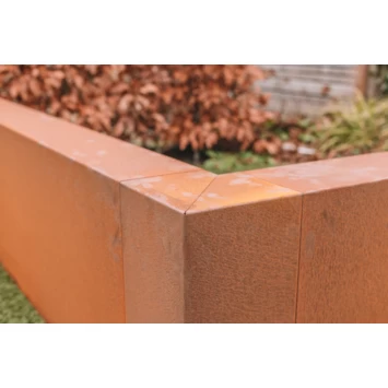 Overzetprofiel Corten Staal Voor Stapelblokken 50x45x12 Cm - Afbeelding 2