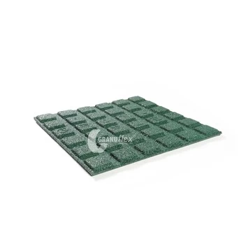 Rubber Tegel Groen 50x50x3 Cm - Afbeelding 2