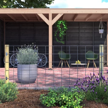 Gaas Volgpakket Tuinhek Grenen 180x75cm Liggend - Afbeelding 3