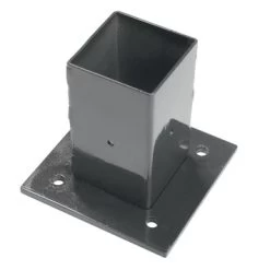 Voet Voor Vierkante Paal Antraciet 60/60 Mm