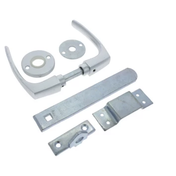 HANDSON Tuinpoortsluiting Poortslot Met Kruk Verzinkt