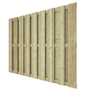 Tuinscherm Grenen Recht 140x180cm - Afbeelding 8