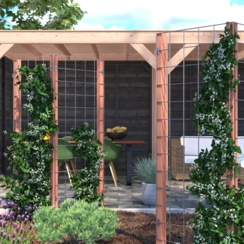 Gaas Volgpakket Tuinhek Hardhout 180x75cm - Afbeelding 5