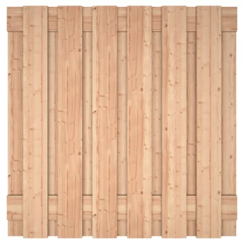Schutting Douglas Recht Extra Grote Planken Ca. 180x180cm - Afbeelding 2