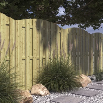 Schutting Jumbo Grenen Toog Ca. 180x180 Cm - Afbeelding 2