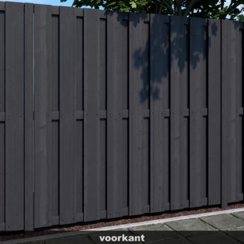 Schutting Royal Antraciet Grenen Ca. 180x180 Cm - Afbeelding 3