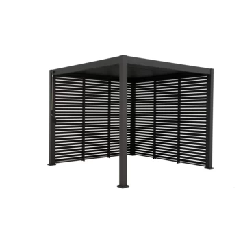 Zijwand Louvre Voor Pergola Classic & Deluxe Zwart 300 Series - Afbeelding 3