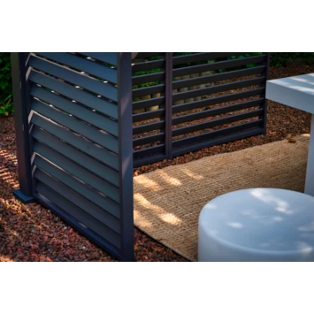 Zijwand Louvre Voor Pergola Classic & Deluxe Zwart 300 Series - Afbeelding 6