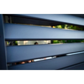 Zijwand Louvre Voor Pergola Classic & Deluxe Zwart 300 Series - Afbeelding 7