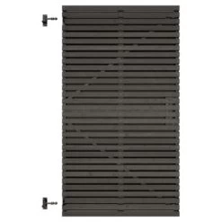 Tuinpoort Andalusië Horizontaal Zwart