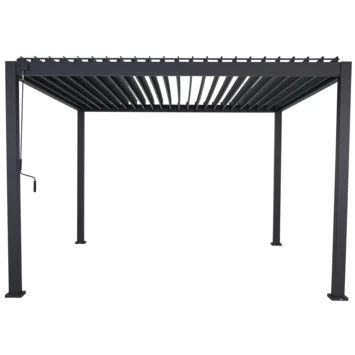 Pergola Deluxe Zwart 3,6x3,6m