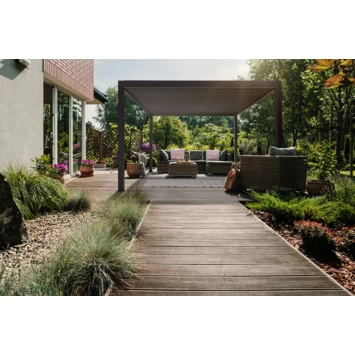 Pergola Deluxe Zwart 3,6x3,6m - Afbeelding 3