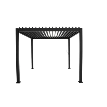 Pergola Deluxe Zwart 3x3m - Afbeelding 4