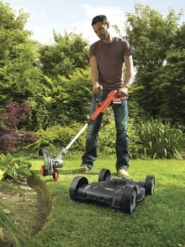 Black & Decker BLACK+DECKER 18V 3-in-1 Strimmer LI-ION 20 Cm Incl. 2,0Ah Accu + Lader - Afbeelding 3