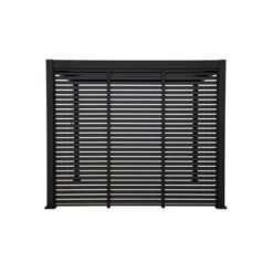 Zijwand Louvre Voor Pergola Classic & Deluxe Zwart 400 Series