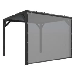 Pergola Silvano Zwart Inclusief Zijdoek