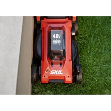 SKIL 20V Grasmaaier 0130BA Brushless 34cm + 2 Accu's 2,0Ah + Snellader - Afbeelding 6