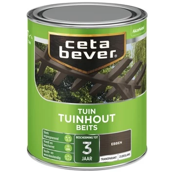 CetaBever Tuinhoutbeits Transparant Ebben Zijdeglans 750 Ml - Afbeelding 2