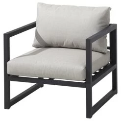 Loungestoel Chelva Antraciet