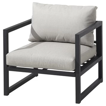 Loungestoel Chelva Antraciet