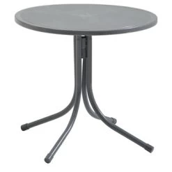Kindertafel Marijn Grijs Aluminium Ø50x48 Cm