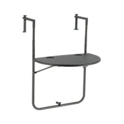 Balkontafel Halfrond Antraciet