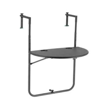 Balkontafel Halfrond Antraciet