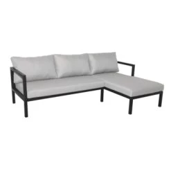 Loungeset Evora Chaise Longue Antraciet