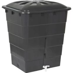 Garantia Regenton Rechthoekig Grijs 300 Liter Met Kraantje