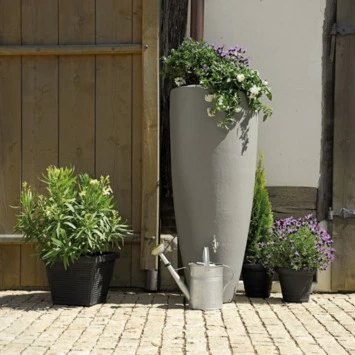 Garantia Regenton Met Plantenbak Grijs 300 Liter - Afbeelding 3