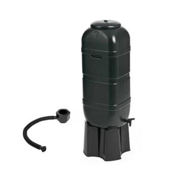 Slimline Regenton Kunststof Zwart 100 Liter - Afbeelding 2