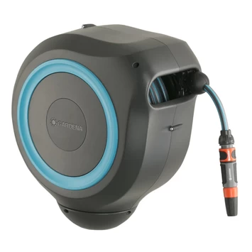 Gardena Wandslangenbox Roll-up 20 Meter Grijs Blauw - Afbeelding 2