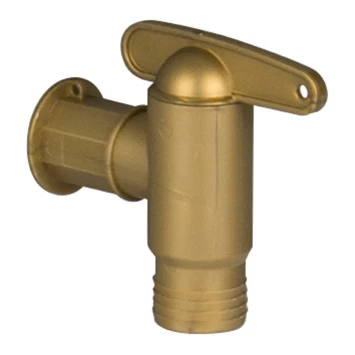 Garantia Messingkleurig Kunststof Kraantje Voor Regentonnen - Afbeelding 3