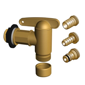 Garantia Messingkleurig Kunststof Kraantje Voor Regentonnen - Afbeelding 6