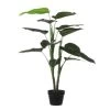 Philodendron Kunstplant - H100x Ø70 Cm - Groen