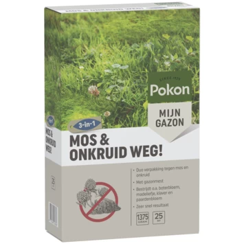 Pokon Mos En Onkruid Weg! Gazonherstel 1375gr - Afbeelding 2