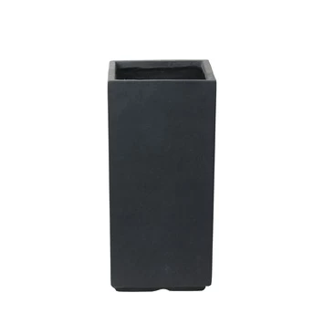 Pot Fiberclay Divider Antraciet 44x22x60 Cm